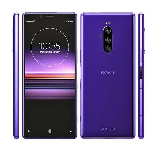 Xperia 1 6.5" OLED 6GB 128GB Triple 12MP Smartphones - Purple