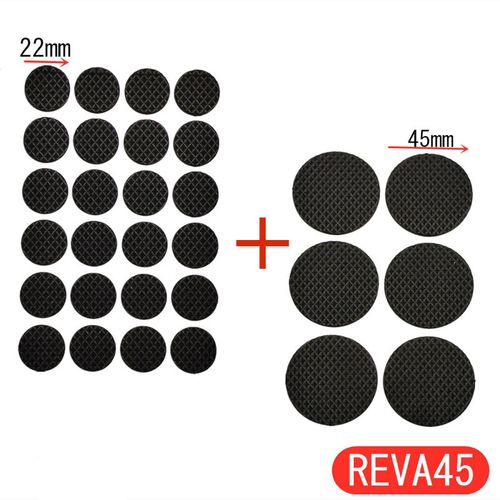 12 Round Rubber Non-Slip Pads