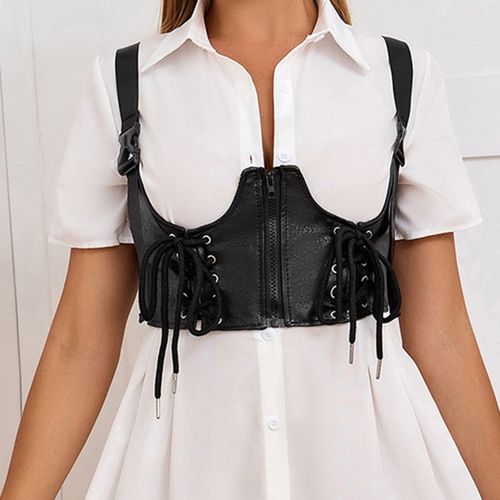 Fashion Women Corset Belts Thin Under Bust Top Underbust Corset Wide  Belt-Option 3