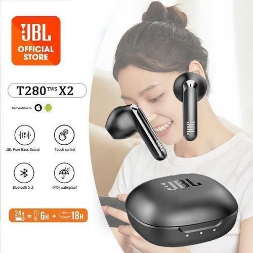 Jbl T280TWS X2 Wireless Bluetooth Headphones With Mic Noise Cancellation Earbuds For IOS/Android - image 4