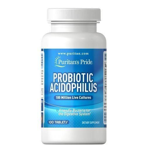 product_image_name-Puritan'S Pride- Probiotic Acidophilus X100 Tablets-1