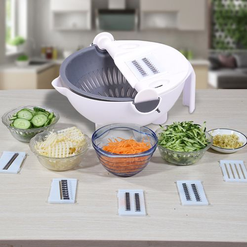 Vegetable Cutter Multifunctional Slicer Fruit Vegetable Peeler Grater  Kitchen Accessories Basket Vegetable Slicer 