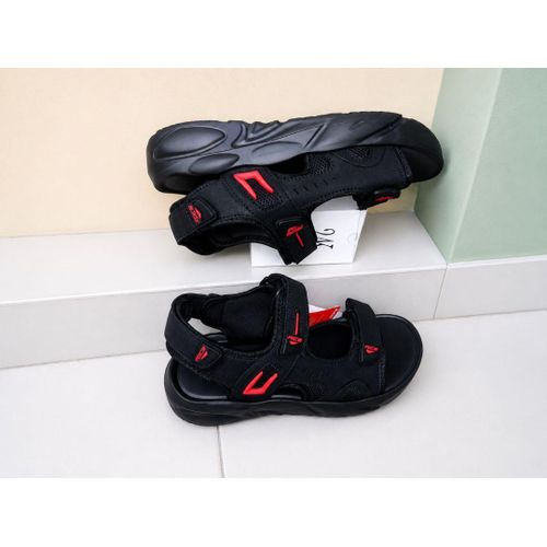 Fuse Lightweight Adjustable Comfortable Walking Sandals – Black/Red - image 2