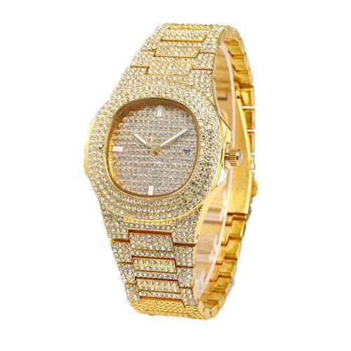 product_image_name-Fashion-Mens Hip Hop 9" Wristwatch & 9" Bracelet & 18" Necklace-2