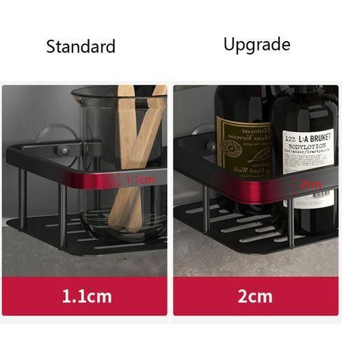 Generic Bathroom Storage Rack, Single Layer Toiletries Storage Rack - Black - image 6