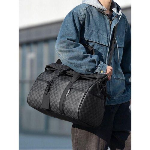 product_image_name-Fashion-2026 VERY STRONG LEATHER TRAVEL BAG, Leather Travel Duffle Bag for Men, Travel & Business Trip Bag for Business Sports Gym, Duffle Bag, PU Leather Gym Bag, Unisex Travel Duffle Bag,  Business Casual Luggage Outdoor Shoulder Travel Bag-3