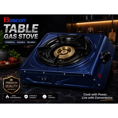 Generic Single Burner Table Gas Stove - Durable Portable Gas Cooker