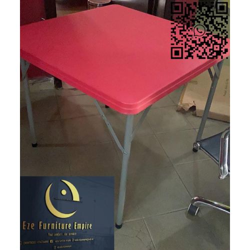 Generic Square 4ft Plastic Table With Iroin Folding Legs Jumia Nigeria
