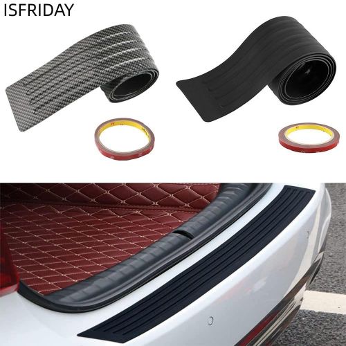 Generic Carbon Fiber Universal Car Trunk Door Guard Strips Sill Plate  Protector Rear Bumper Guard Rubber Mouldings Pad Trim Cover Strip