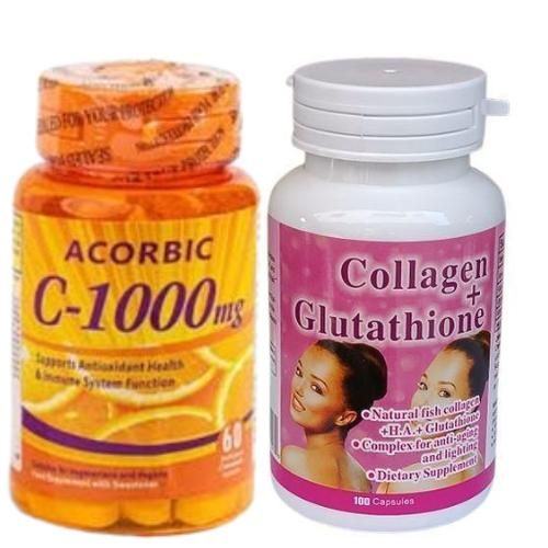 glutathione collagen and vitamin c Collagen Forte Platinum Glutathione, 500Mg, L-Glutathione, Hyaluronic Acid  & Vitamin C- Trendyol main image 0