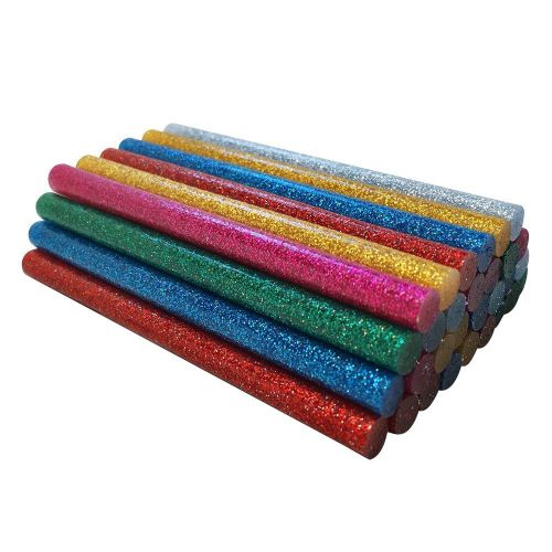 Glitter Hot Glue Sticks - Glitter Red, Green, Silver and Gold