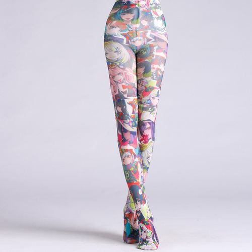 Paisley Chic Patterned Tights for Women 