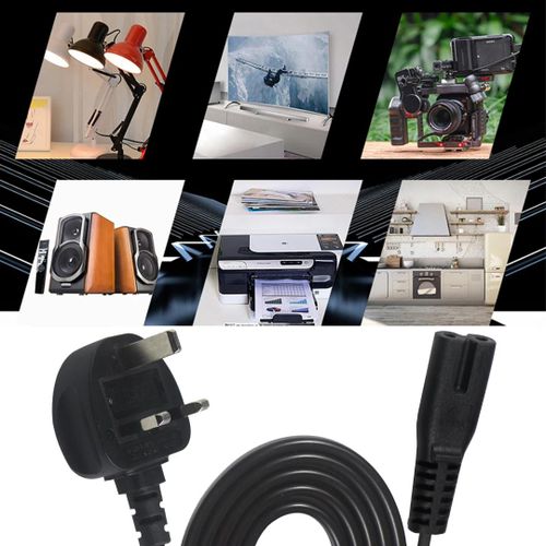 Generic UK High Quality Standard Retardant 3 Pin Safety Power Av Cord - image 4