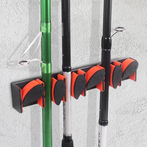 Generic Fishing Rod Holder Wall Mounted Fishing Pole Storage