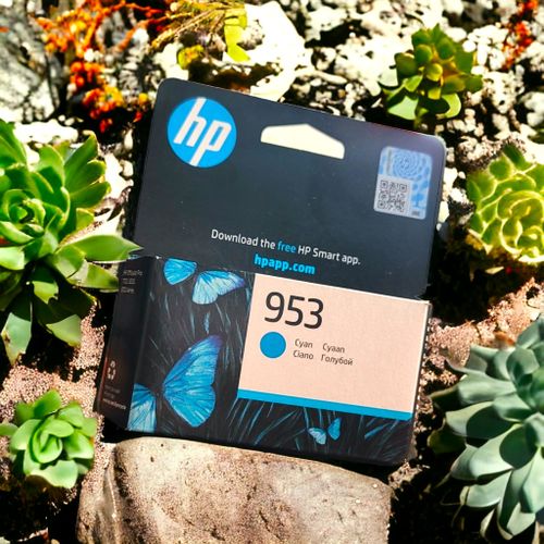 Hp 953 Original Cyan Ink Cartridge - F6U12AE