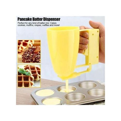 product_image_name-Generic-PUFF PUFF PANCAKE CUPCAKE DISPENSER, NO-MESS MEASURING CUP FOR BAKING, CAKES, MUFFINS & WAFFLES-1