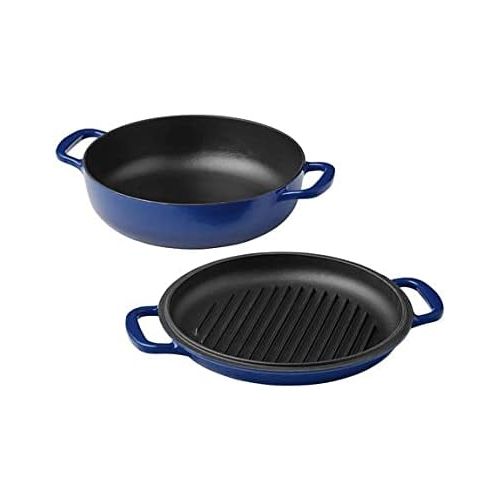 Member's Mark 2-Piece Enamel Cast Iron Skillet Set