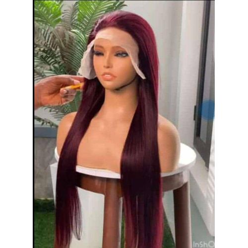 product_image_name-Fashion-Long Bone Straight Hair Wig With T frontal -1