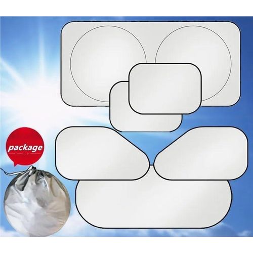 Generic 6 PCS Car Windshield Sun Shade, Windshield Protector, Automobile Protective Kit(Silver) - image 8