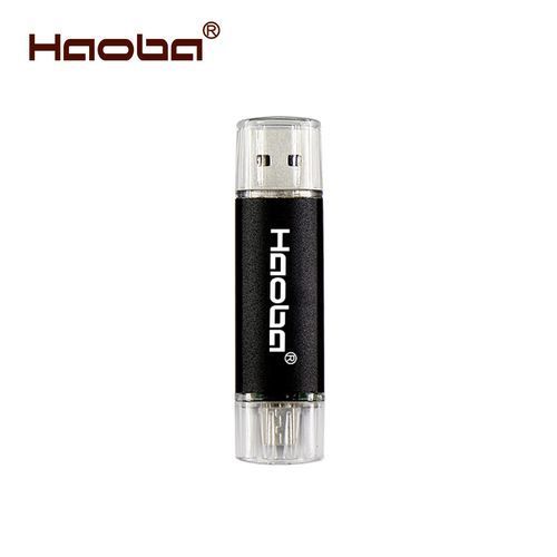 Haoba 64GB OTG Flash Drive For Android Phones And Computers(Black)