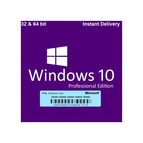 Windows 10 Professional 32/64 Bit - Product Key