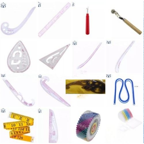 Generic French Curves Ruler Set 16