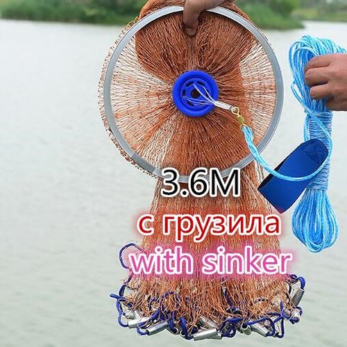 Generic Hand Cast Fishing Net American Style Casting Net High