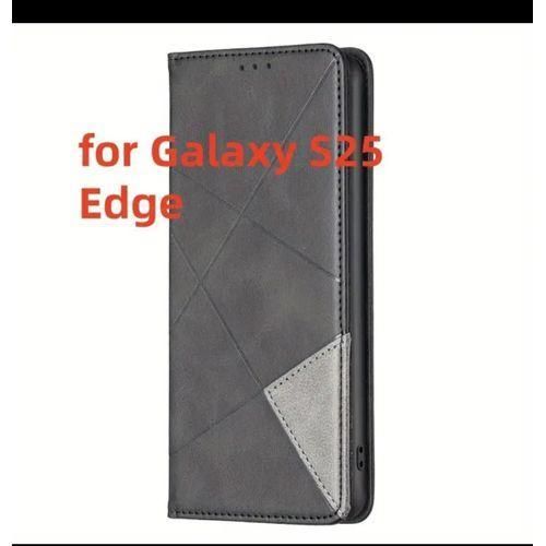 Samsung Galaxy S25 edge wallet leather phone case
