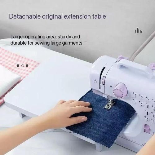 Machine Multifunctional Battery & Electric Household Tabletop Sewing with Detachable Extension Table - image 2