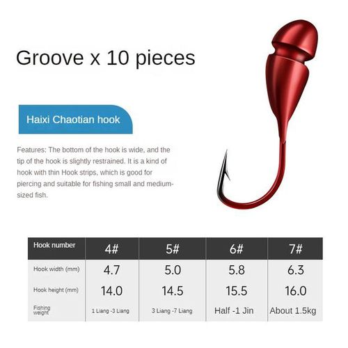 Generic Big Barbed Hook High Carbon Steel Chaotian Hook Eyed