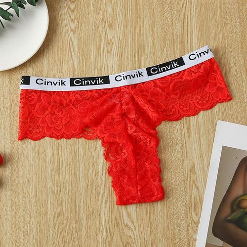 Red Underwear Women's Panties Sexy Lace Underpants Woman New