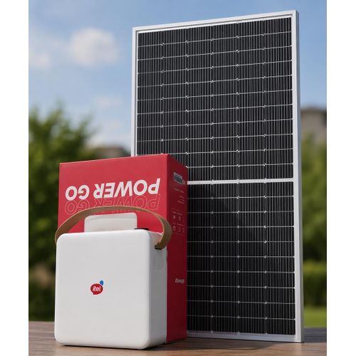 Generic itel Energy PowerGo Portable Solar Power Station with Solar Panel – Home & Outdoor Backup Power Solution