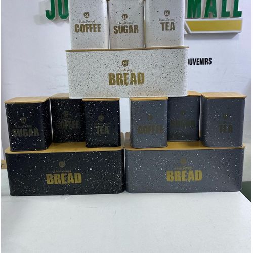 product_image_name-Generic-Set Of 4 Caniisters Glitz Range, Bread Tea Coffee Sugar-1