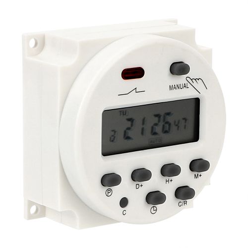 Electronic Digital Timer Clock With Certification (Black)