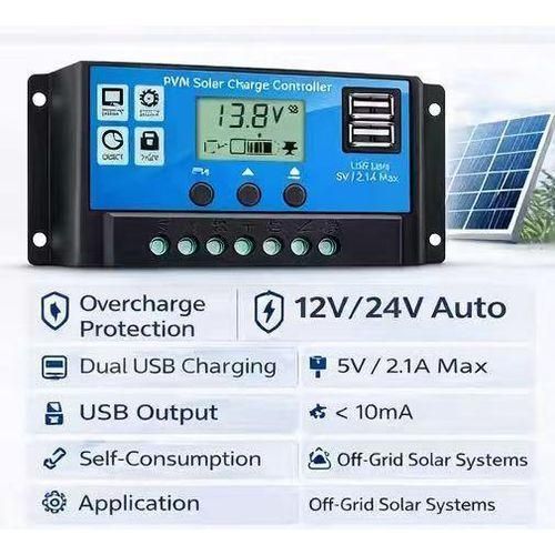 Fashion 12V / 24V 30A BATTERY ENERGY SOLAR CHARGE CONTROLLER - image 3