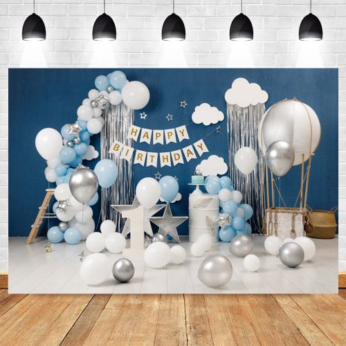 Generic Newborn Baby 1st Birthday Backdrop Cake Smash Girl Boy Pink ...