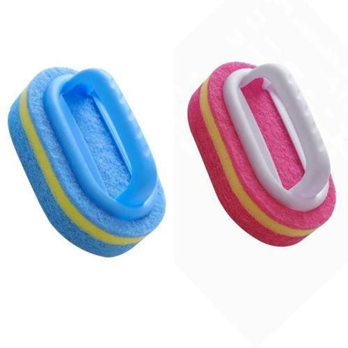 TKC Multipurpose Cleaning Sponge with Handle – Kitchen & Household Scrubbers