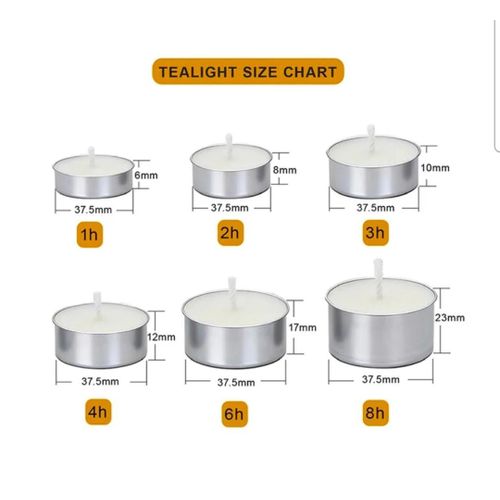 Generic TeaLight Candles 4+ Hours Unscented Smokeless Paraffin Purple - image 4