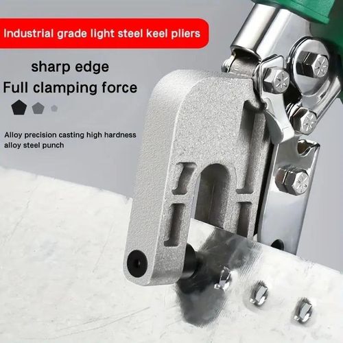 product_image_name-Generic-Professional Grade High Carbon Steel Joist Pliers with Rubber Grips - Heavy Duty Alloy Impact Rivet and Ceiling Punch for Home Decoration, Partition Walls, and Advertising Installations-3