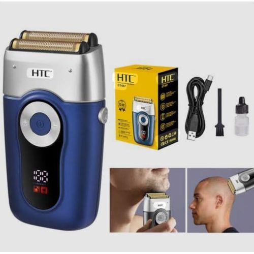 HTC Electric Shaver – Model G1467, Cordless Rechargeable Grooming Kit