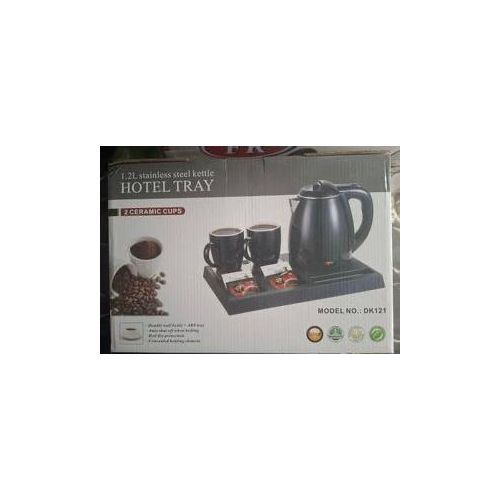 Generic Hotel Room Kettle With 2 Ceramic Cups And A Tray Set - image 3