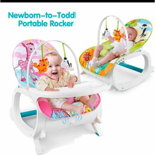 product_image_name-Generic-New born-to-toddler 2-in-1 portable baby rocker and bouncer with music and toys -1