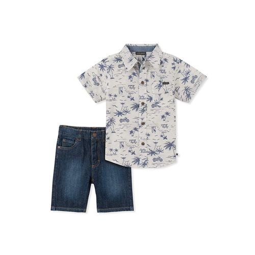 Lucky Brand Pieces Shirt Jeans Shorts Set