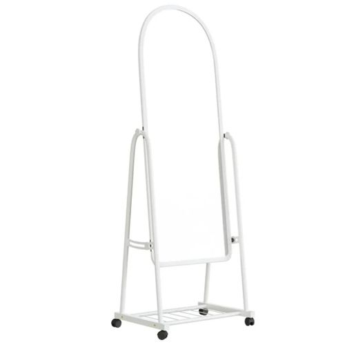 product_image_name-Generic-Mobile Adjustable Dressing Mirror Stand with Storage Wheel-1