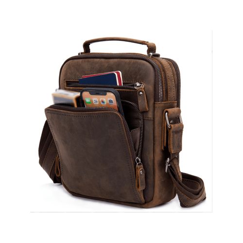 Generic Genuine Messenger Men Purse Crossbody Bags Work Crazy Horse Leather Shoulder Vacation Summer Jumia Nigeria