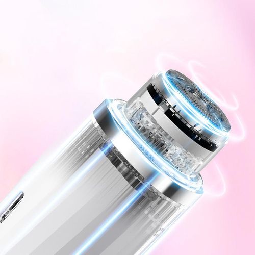 product_image_name-Generic-Beauty Mini Electric Trimmer Tick Shaped Painless Pocket Hair Remover for Women Face Eyebrow Bikini Line-1