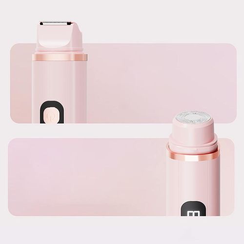 product_image_name-Generic-Beauty Mini Electric Trimmer Tick Shaped Painless Pocket Hair Remover for Women Face Eyebrow Bikini Line-2