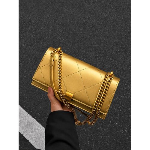 Quilted Quilt chain leather bag
