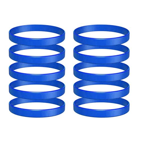 Generic 10 Pcs Silicone Bands For Sublimation Tumbler Shrink Wrap 12mm Blue