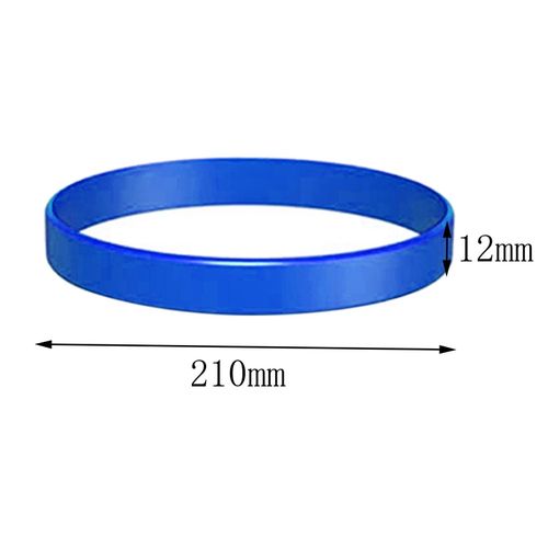 Generic 10 Pcs Silicone Bands For Sublimation Tumbler Shrink Wrap 12mm Blue